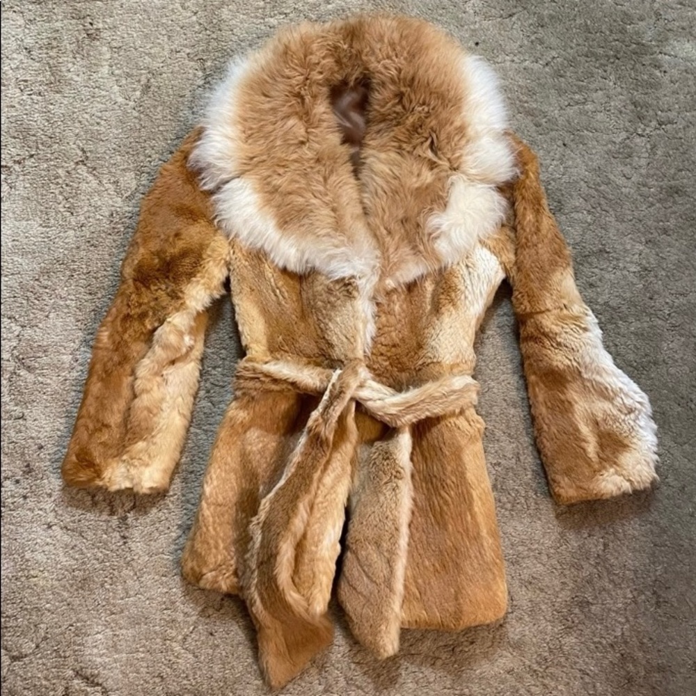 Fur Coat Size Small / Penny Lane Coat Size Small REAL RABBIT FUR.